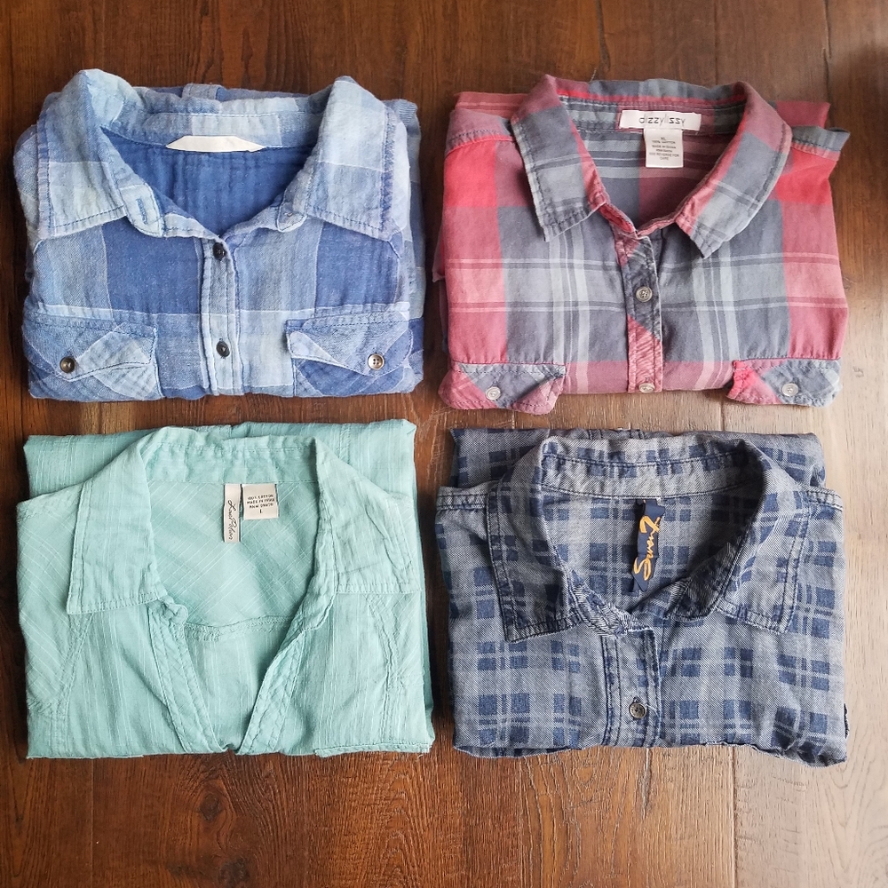 4 Button Down Shirts - image 1
